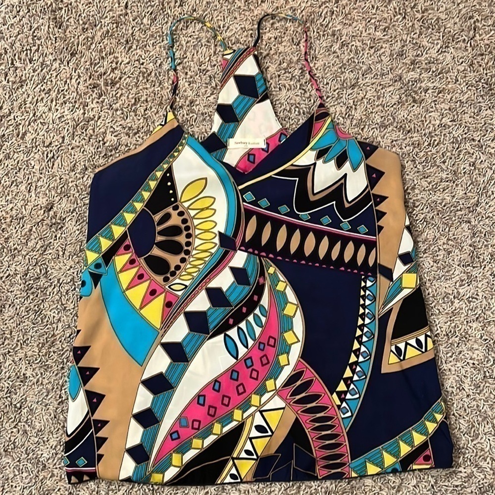 Newbury Kustom Racerback Print Top Sz M